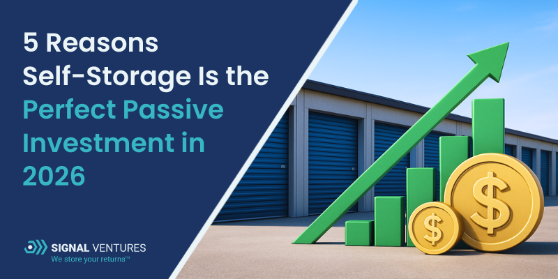 Self storage passive Investment 2026
